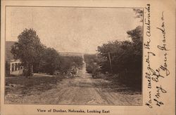 View Looking East Dunbar, NE Postcard Postcard Postcard