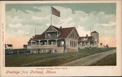Farragut Cottage, Peaks Island Postcard