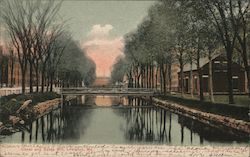 Canal and Bates Mill Lewiston, ME Postcard Postcard Postcard