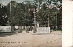 Entrance to Lake Grove Postcard