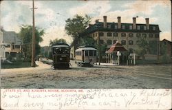 State St. and Augusta House Postcard