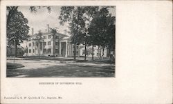 Residence of Governor Hill Postcard