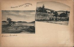 Views of Southwest Harbor, ME Maine Postcard Postcard Postcard