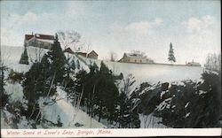 Winter Scene at Lover's Leap Postcard