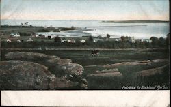 Entrance to Rockland Harbor Maine Postcard Postcard Postcard