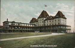 Hotel Fiske from the Street Old Orchard Beach, ME Postcard Postcard Postcard