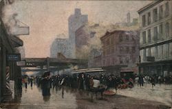 "The Accident" Chicago Street Life Illinois Postcard Postcard Postcard