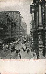 Randolph St. East from La Salle St. Postcard