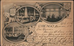 Views inside of Marshall Field & Co. Postcard