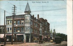 Hotel Bishop Aurora, IL Postcard Postcard Postcard