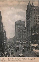 State St. North From Madison Postcard