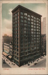 Chicago Savings Bank Bldg. Postcard