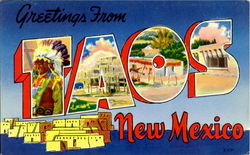 Greetings From Taos New Mexico Postcard Postcard