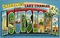 Greetings From Louisiana Postcard