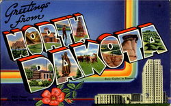 Greetings From North Dakota Postcard Postcard