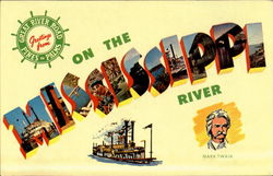 Greetings From The Mississippi River Postcard