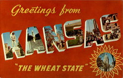 Greetings From Kansas Postcard