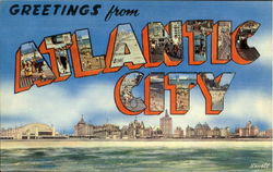 Greetings From Atlantic City Postcard