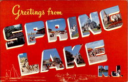 Greetings From Spring Lake New Jersey Postcard Postcard