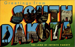Greetings From South Dakota Postcard 