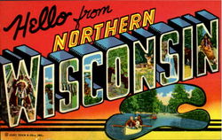 Hello From Northern Wisconsin Postcard