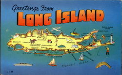 Greetings From Long Island Postcard
