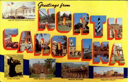 Greetings From North Carolina Postcard