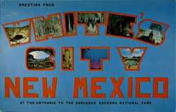 Greetings From White's City Whites City, NM Postcard Postcard