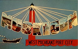 Muskegon Michigan Postcard Postcard