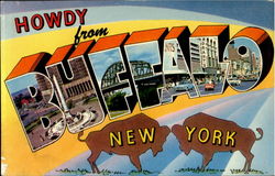 Howdy From Buffalo Postcard