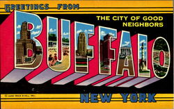 Greetings From Buffalo New York Postcard Postcard