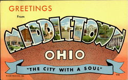 Greetings From Middletown Postcard