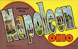 Greetings From Napoleon Ohio Postcard Postcard