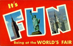 It's Fun Being At The World's Fair 1964 Postcard