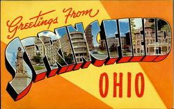 Greetings From Springfield Ohio Postcard Postcard