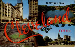 Greetings From Cleveland Postcard