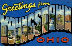 Greetings From Youngstown Ohio Postcard Postcard