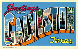 Greetings From Galveston Texas Postcard Postcard