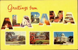 Greetings From Alabama Postcard