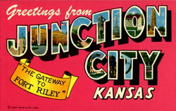 Greetings From Junction City Postcard