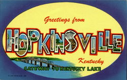 Greetings From Hopkinsville Postcard