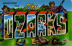 Greetings From The Ozarks Postcard