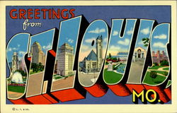 Greetings From St. Louis Missouri Postcard Postcard