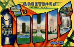 Greetings From St. Louis Postcard