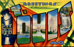 Greetings From St. Louis Missouri Postcard Postcard