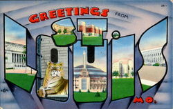 Greetings From St. Louis Postcard