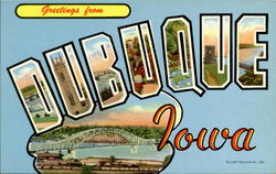 Greetings From Dubuque Iowa Postcard Postcard