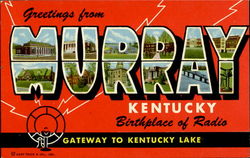 Greetings From Murray Kentucky Postcard Postcard