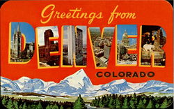 Greetings From Denver Postcard