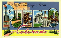 Greetings From Pueblo Colorado Postcard Postcard